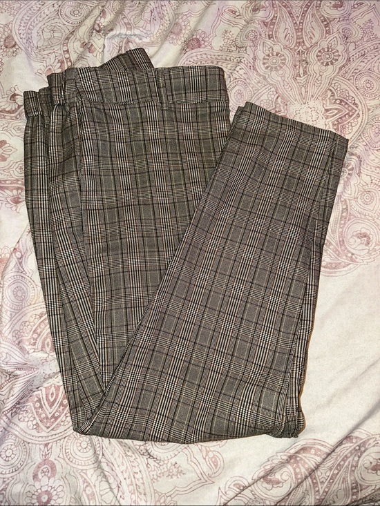 Chocolate Usa Pants - Women’s Gray Plaid Dress Pants